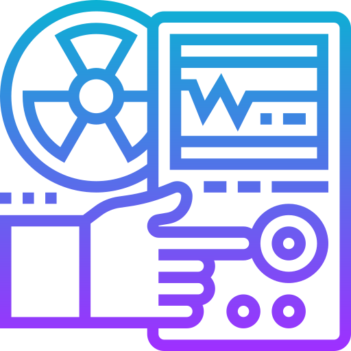 detector de radiacion icono gratis