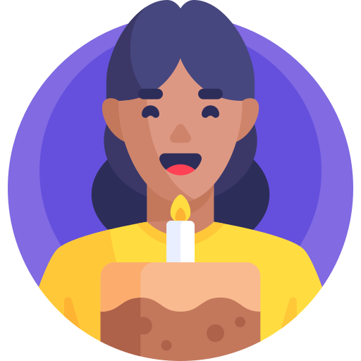 cumpleañera icono gratis