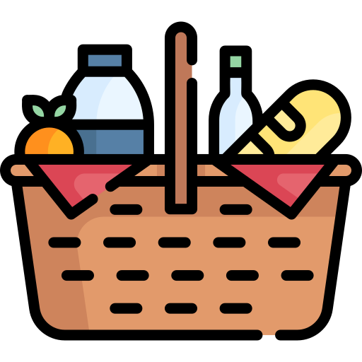 Picnic basket Special Lineal color icon