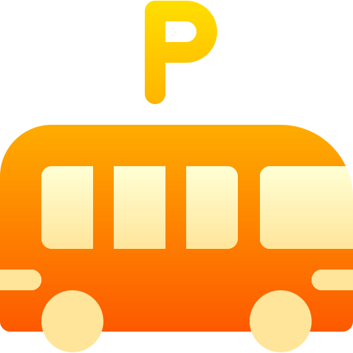 aparcamiento de autobuses icono gratis