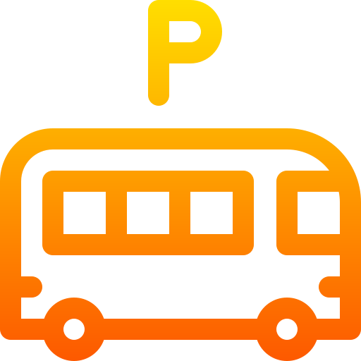 aparcamiento de autobuses icono gratis