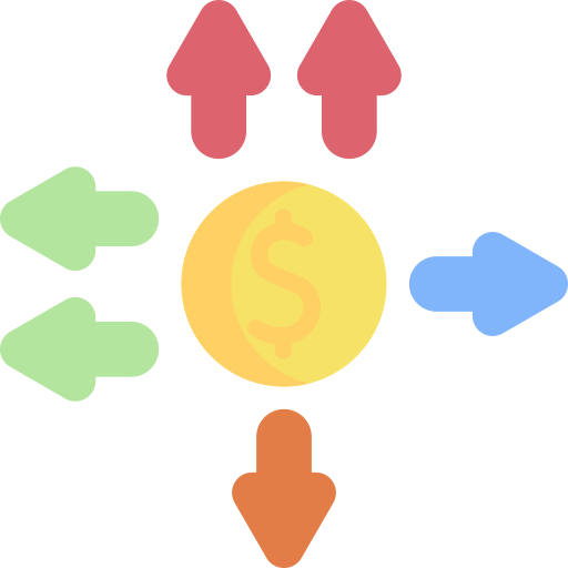 Распределение бесплатно иконка