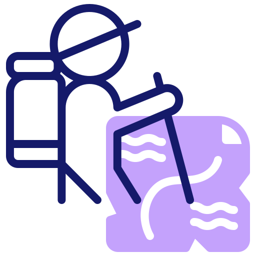 senderismo icono gratis