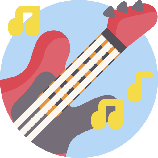 guitarra electrica icono gratis