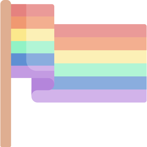 bandera arcoiris icono gratis