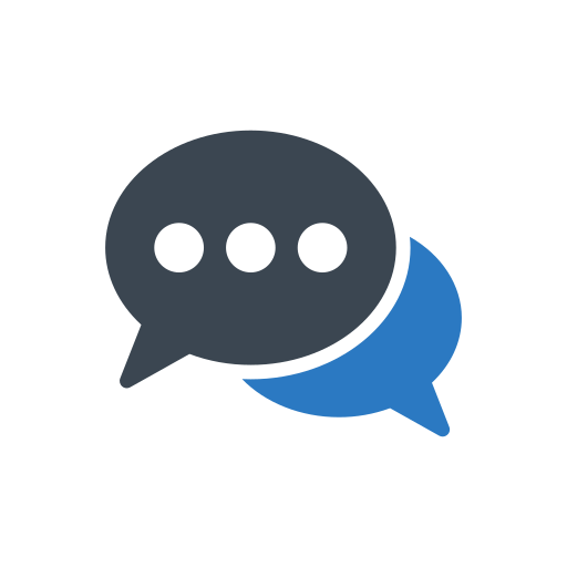 Chat Generic Blue icon