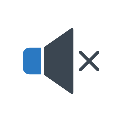 Mute Generic Blue icon