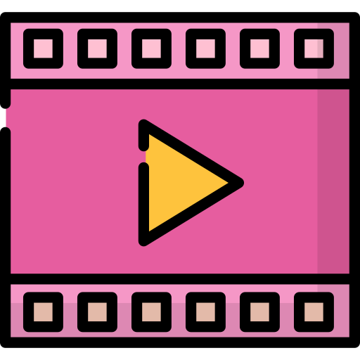 reproductor de video icono gratis