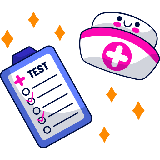 examen médico gratis sticker