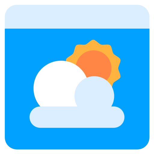 aplicación meteorológica icono gratis