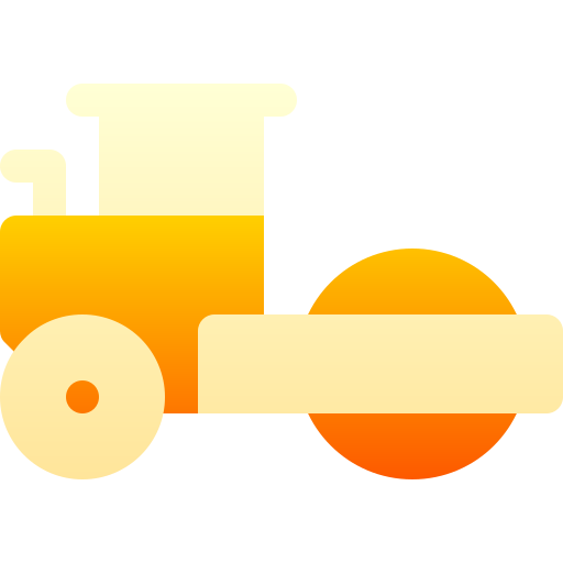 tractor de rodillos icono gratis