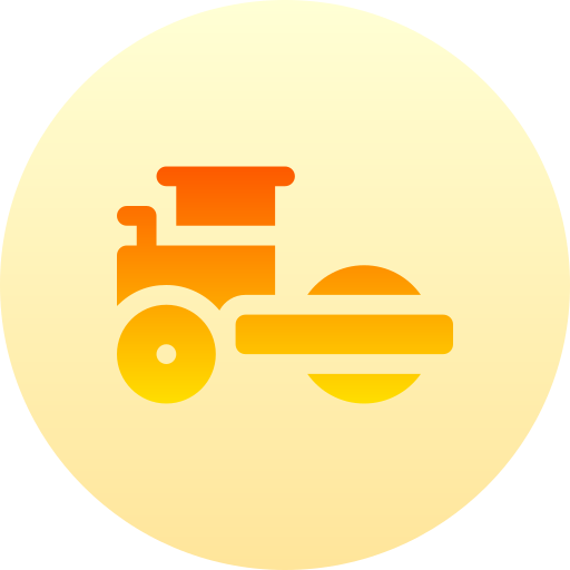 tractor de rodillos icono gratis