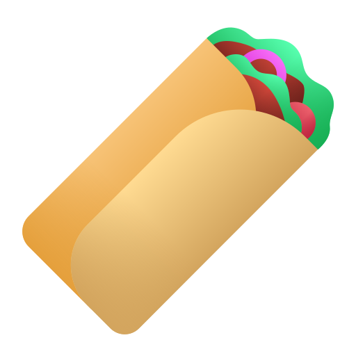 Kebab Andinur Flat Gradient icon