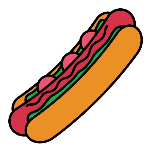 hot dog icono gratis