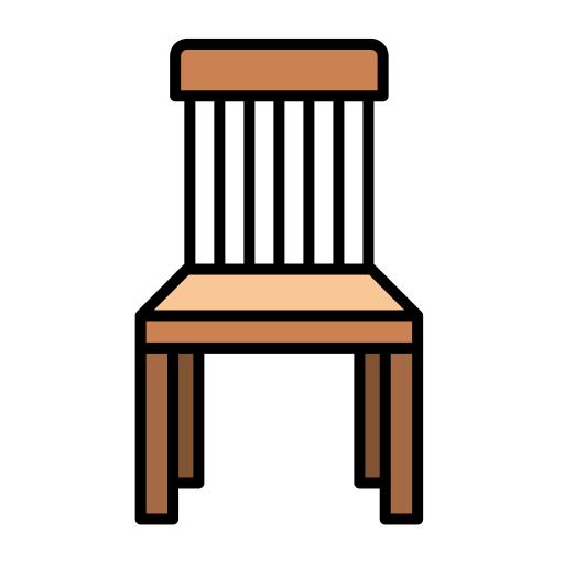 Wooden chair Generic Outline Color icon