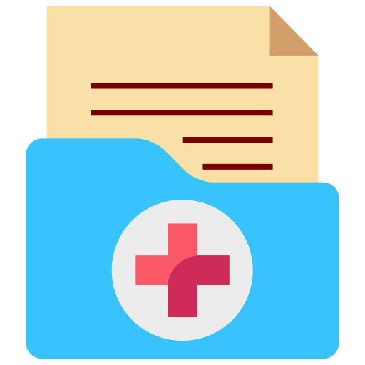 historial médico icono gratis