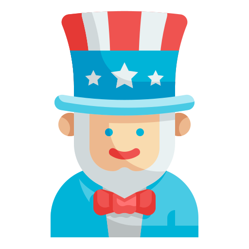 Uncle sam Wanicon Flat icon