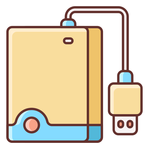 External hard drive free icon