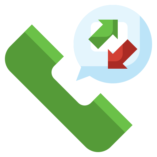 receptor de teléfono icono gratis