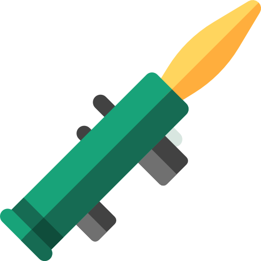 Rocket Basic Rounded Flat icon