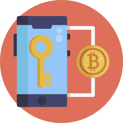 cifrado de bitcoin icono gratis