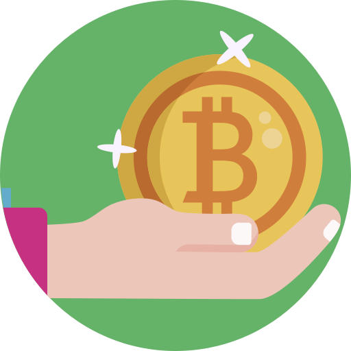 bitcoin aceptado icono gratis