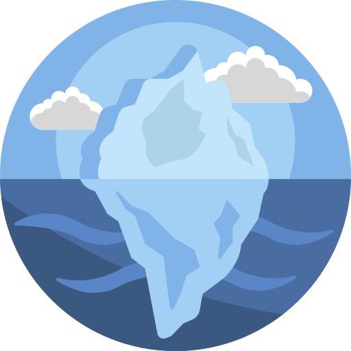 Iceberg Maxim Flat Circular icon