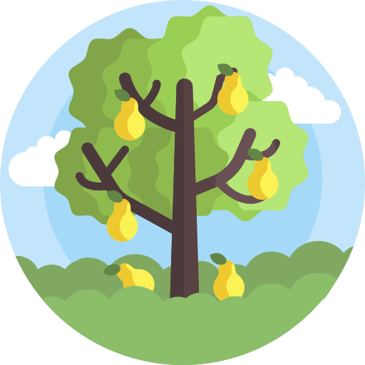 Árbol de frutas icono gratis