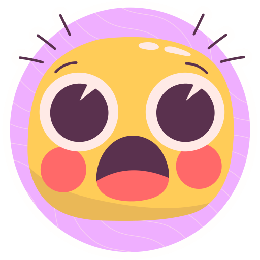 Cursed Discord Flushed Emoji Sticker - Cursed Discord Flushed