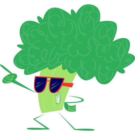Broccoli free sticker Broccoli free sticker