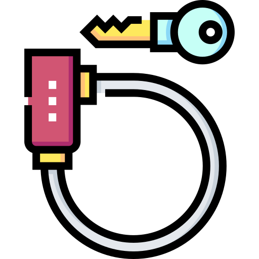 Lock Detailed Straight Lineal color icon