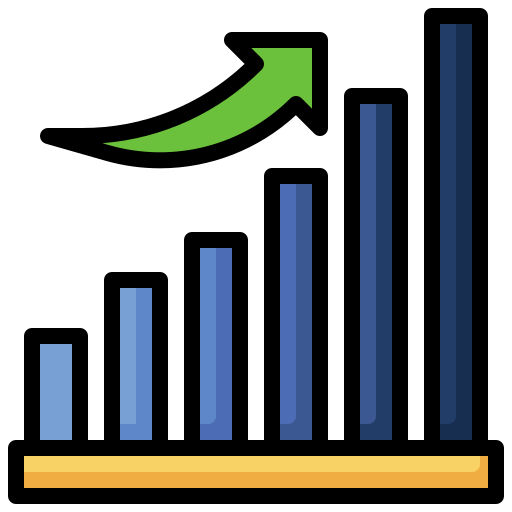 Diagram Surang Lineal Color Icon