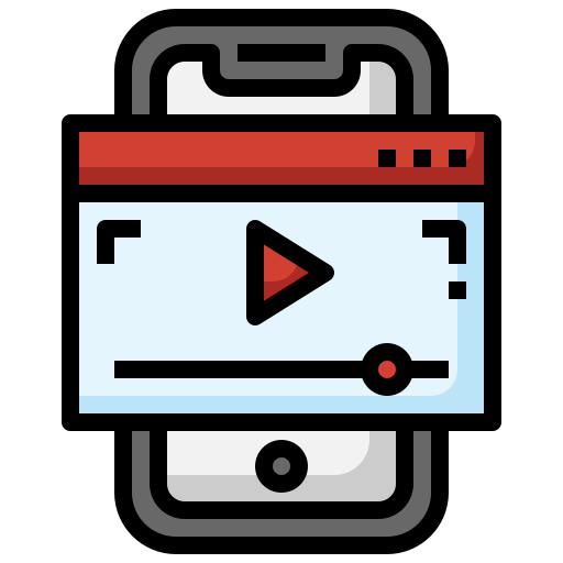 reproductor de video icono gratis