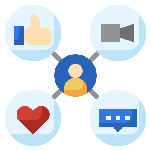 Social media free icon Social media free icon