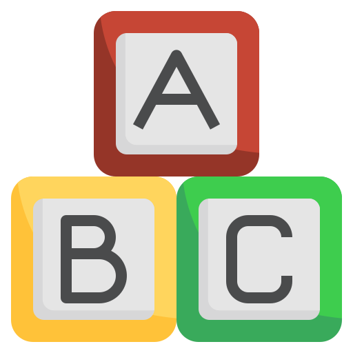 bloque abc icono gratis