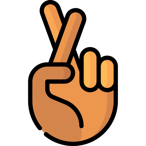 Crossing fingers - Free hands and gestures icons