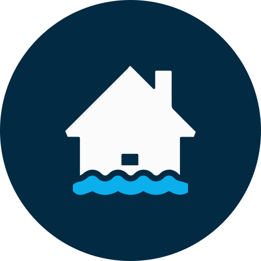 Flooded house Generic Flat icon