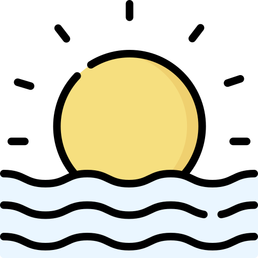 Beach sunset - Free nature icons