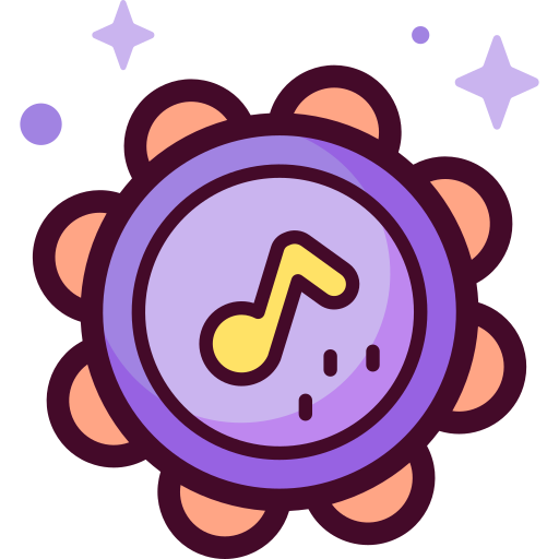 pandereta icono gratis