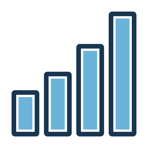 gráfico de barras icono gratis