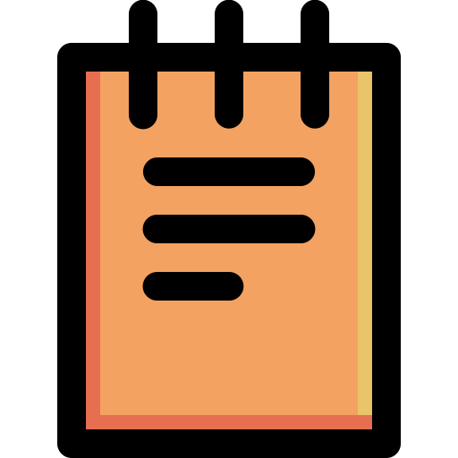 Notepad - free icon