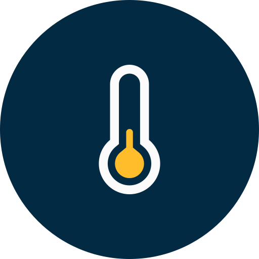 baja temperatura icono gratis