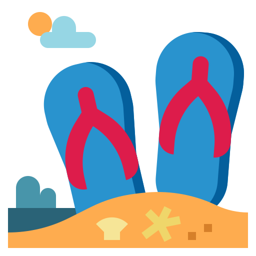 sandalias icono gratis