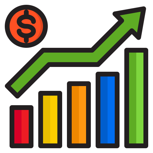 gráfico de barras icono gratis