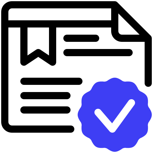 certificado icono gratis