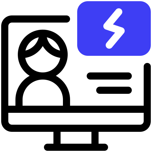 curso por internet icono gratis