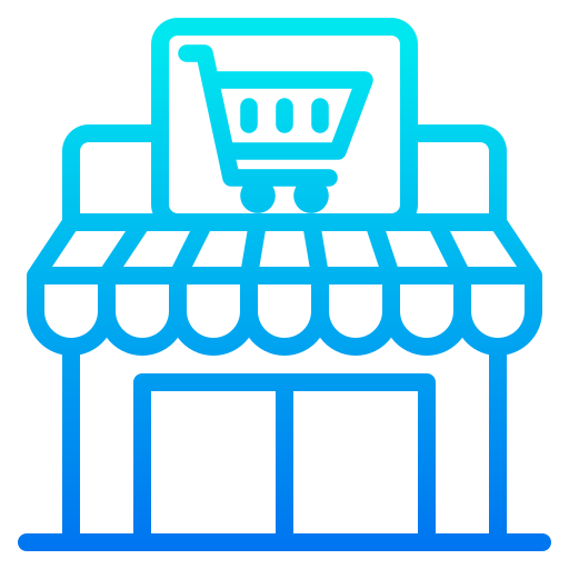 Shop srip Gradient icon