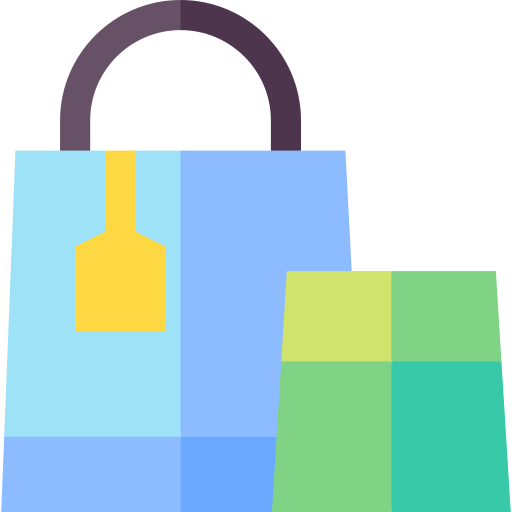 Shopping bag Basic Straight Flat icon