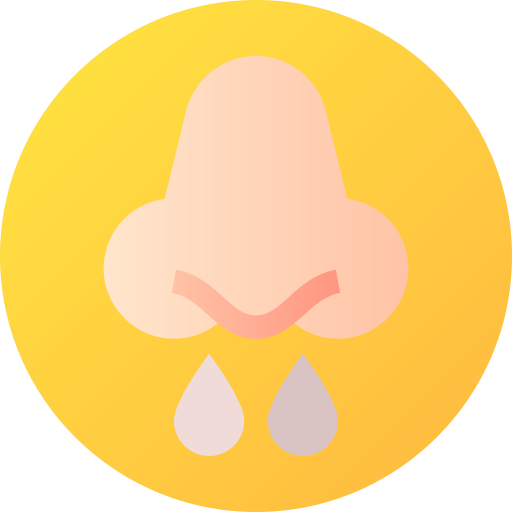 Runny Nose Flat Circular Gradient Icon