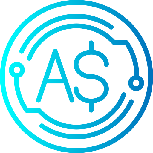 dólar australiano icono gratis